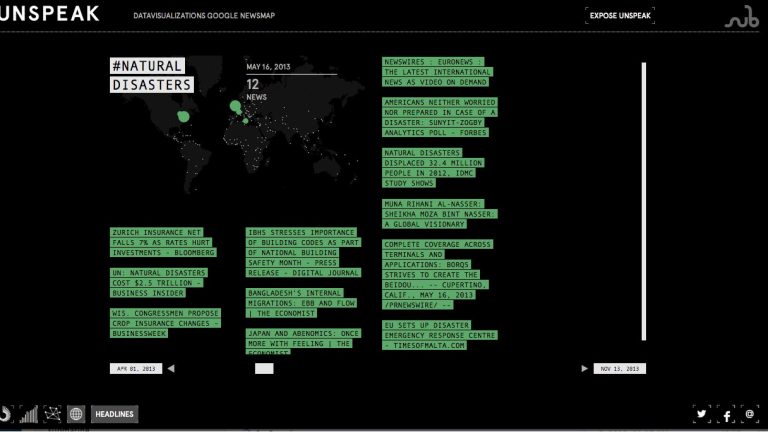 3. Natural Disaster Newsmap