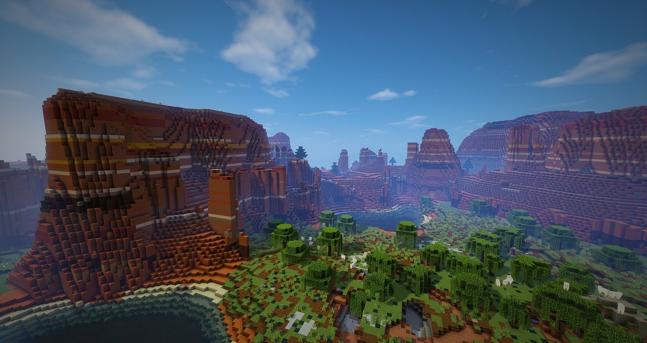 Landscape on Minecraft